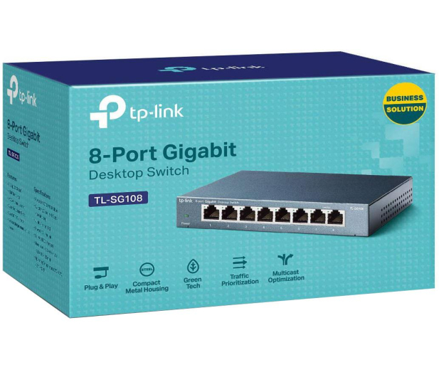 TP-Link 8p TL-SG108 Metal (8x10/100/1000Mbit) - 127183 - zdjęcie 4